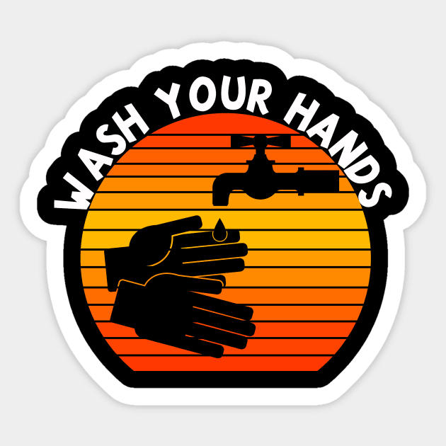 WASH YOUR HANDS Sticker by CloudyStars